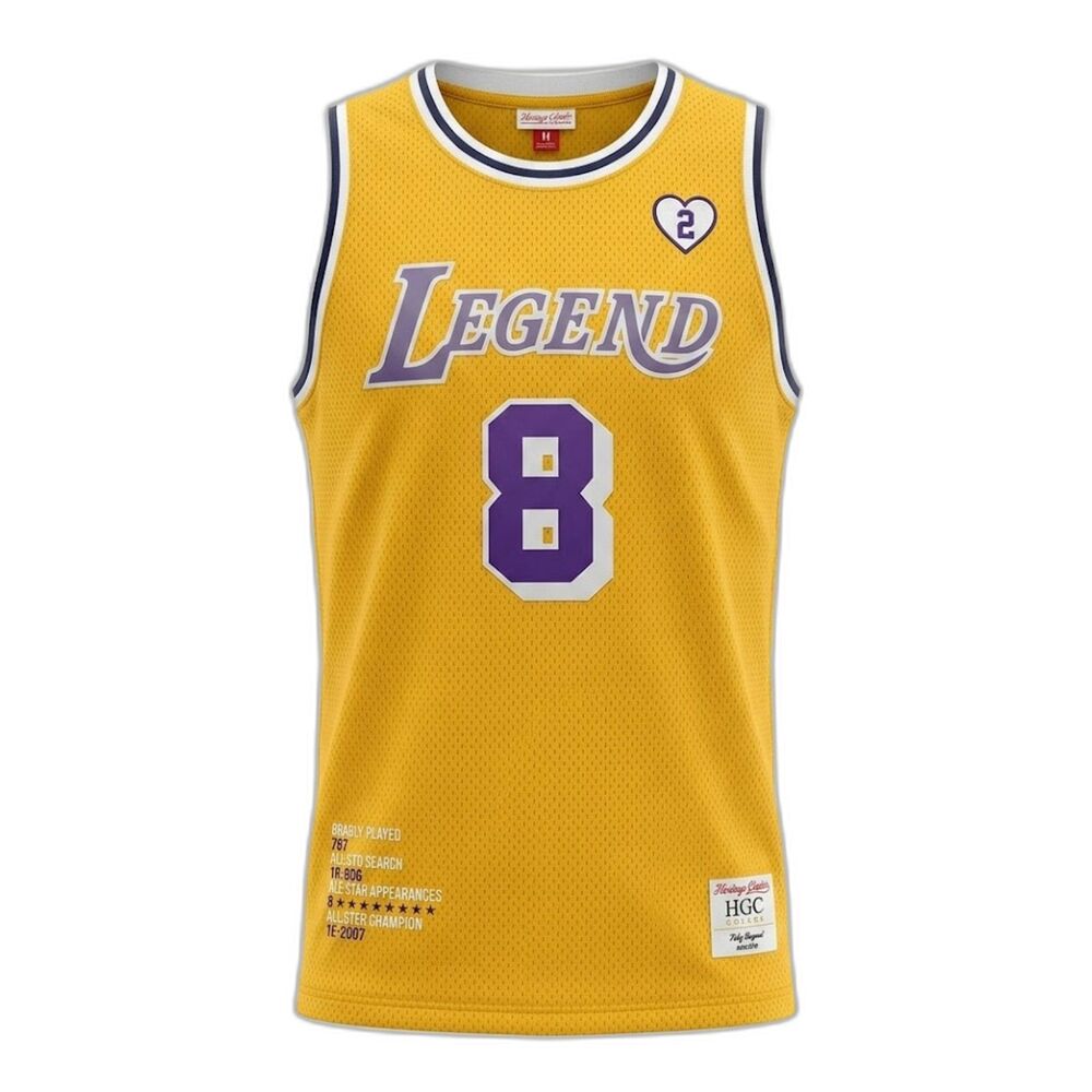 Kobe Bryant HGC Jersey 2XL Legend Mamba 8 24 Los Angeles Lakers Lakers NWT